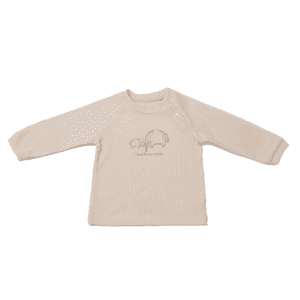 Costum din coton bio organic Beige - Mint